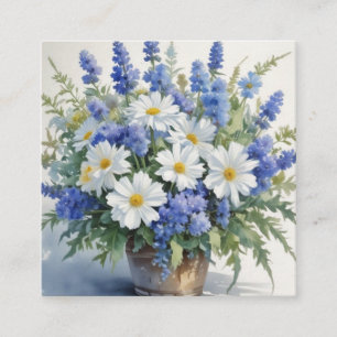 Tarjeta De Recepción Ramo de Flores Elegante Acuarela