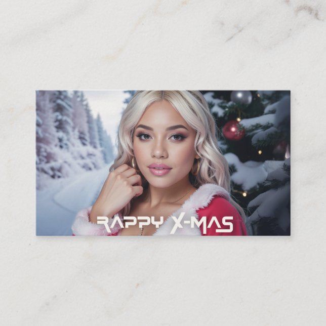 TARJETA DE RECEPCIÓN RAPPY X-MAS (Anverso)