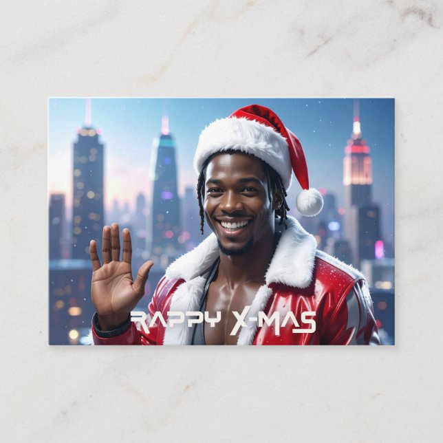 TARJETA DE RECEPCIÓN RAPPY X-MAS (Anverso)