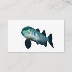 Tarjeta De Recepción Raro pez barreleye de aguas profundas cabeza trans