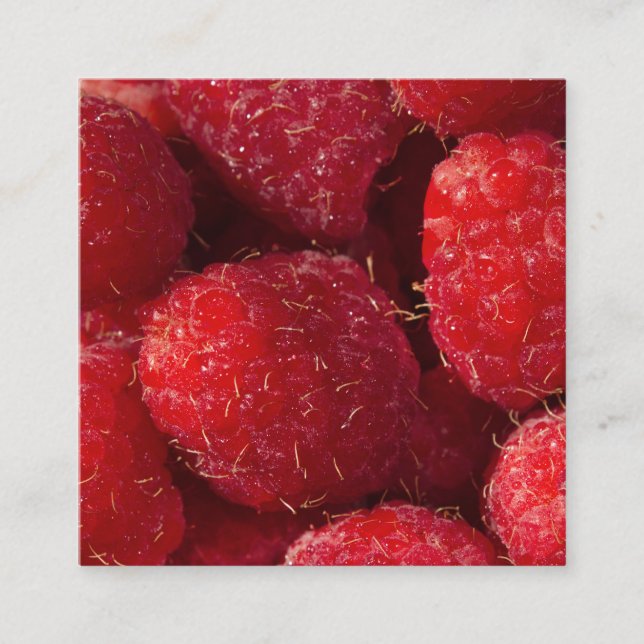 Tarjeta De Recepción Raspberries Rojas Ripe (Anverso)