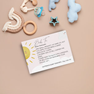 Tarjeta De Recepción Ray of Sunshine Clouds Chicas Libros para bebé peq