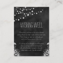 Tarjeta De Recepción Rayas de cadena del tablero negro Deseando bien