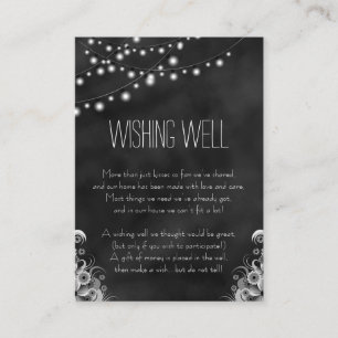 Tarjeta De Recepción Rayas de cadena del tablero negro Deseando bien