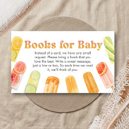 Tarjeta De Recepción Ready to Pop Popsicle Baby Shower Books for Baby