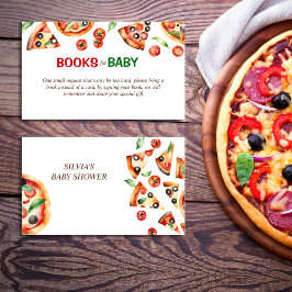 Tarjeta De Recepción Rebanada de porción de pizzas para bebés libros de