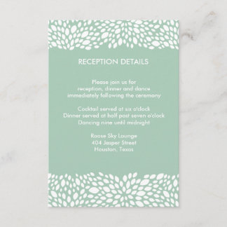 Tarjeta De Recepción Recepción/Dirección de Boda Personalizable Bloom