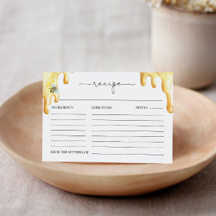 Tarjeta De Recepción Receta CALLA Honey Bee