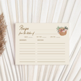 Tarjeta De Recepción Receta Caprichosa de Despedida de Soltera Fuera de