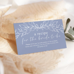 Tarjeta De Recepción Receta de Boda de Flores de Vinca