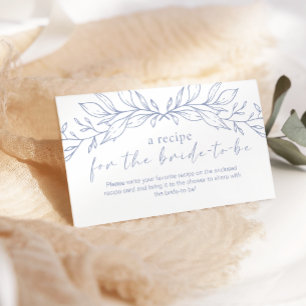 Tarjeta De Recepción Receta de Boda de Flores de Vinca