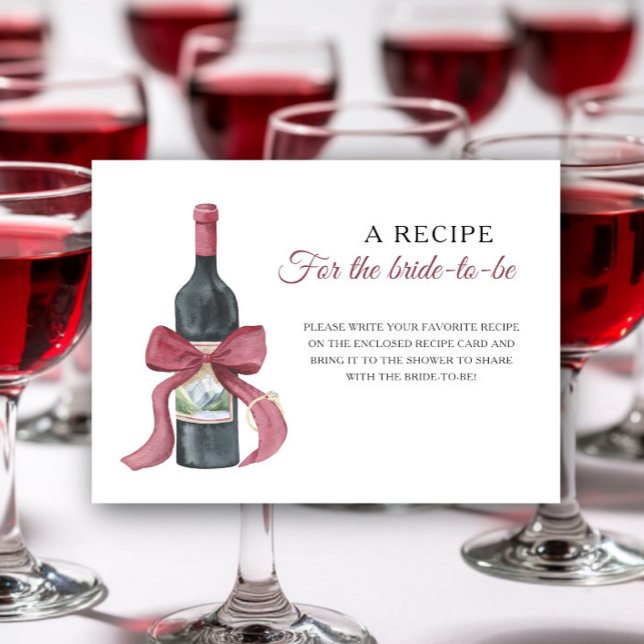 Tarjeta De Recepción Receta de brindis de despedida de soltera para la  (Subido por el creador)