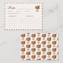 Tarjeta De Recepción Receta de café expreso para la ducha nupcial