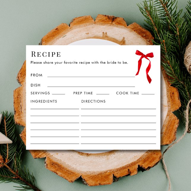 Tarjeta De Recepción Receta De Doble Lado Elegante De Vestido Rojo Duch (Subido por el creador)