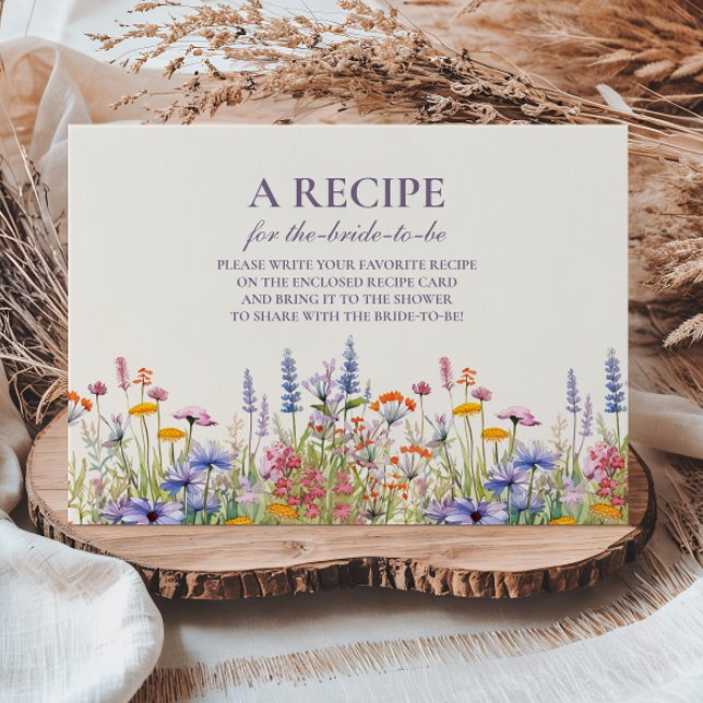 Tarjeta De Recepción Receta de ducha de flores silvestres (Subido por el creador)
