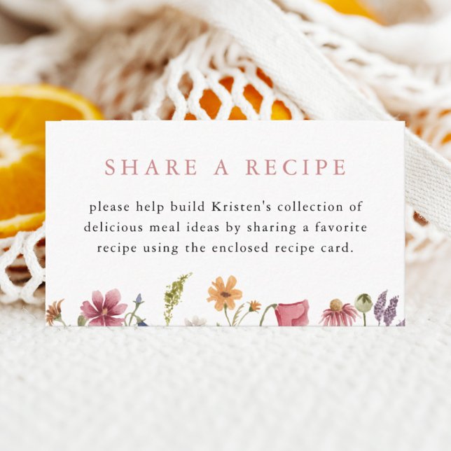 Tarjeta De Recepción Receta de ducha de flores silvestres (Subido por el creador)