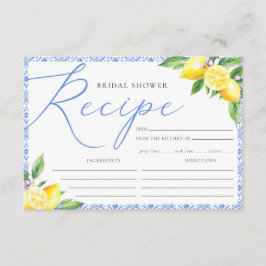 Tarjeta De Recepción Receta de ducha de lluvia azul de positano italian