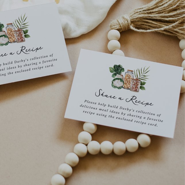 Tarjeta De Recepción Receta de ducha de novia en el mercado para los ag (Subido por el creador)