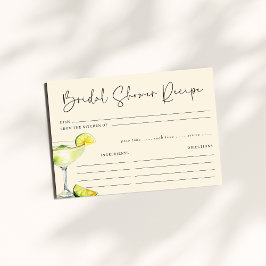Tarjeta De Recepción Receta de ducha margs y matrimonio