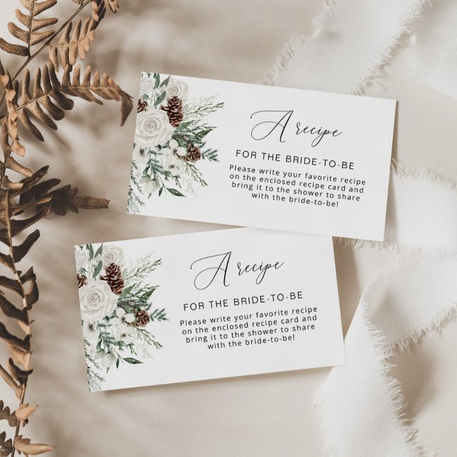 Tarjeta De Recepción Receta de Evergreen para que la novia sea (Subido por el creador)