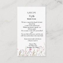 Receta de flores silvestres solicitud de ducha de