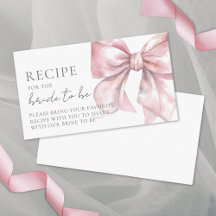 Receta de la Ducha de Novia con Lazo Rosa