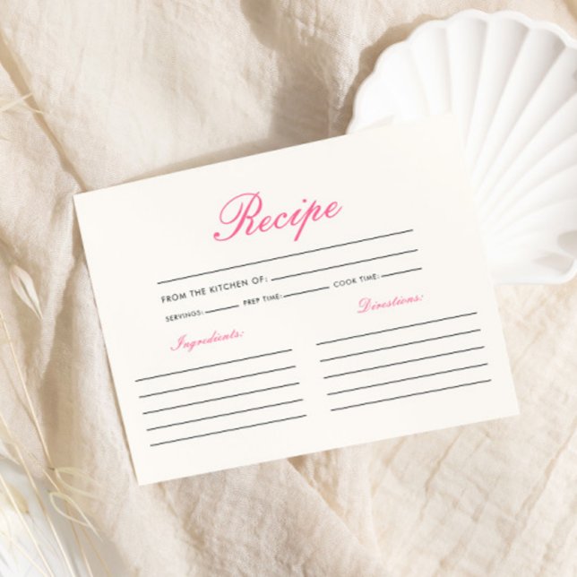 Tarjeta De Recepción Receta de mariposas: ducha de novias (Subido por el creador)