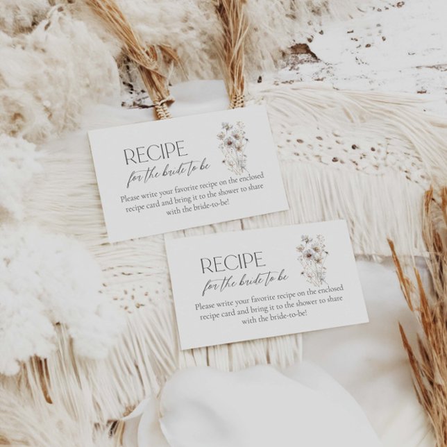 Tarjeta De Recepción Receta de novia florida para que la novia sea (Subido por el creador)