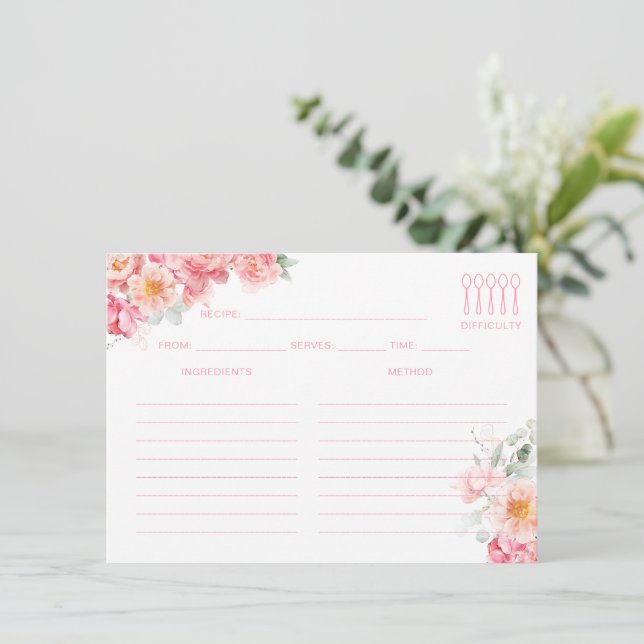 Tarjeta De Recepción Receta de Piper Poney (Anverso de pie)