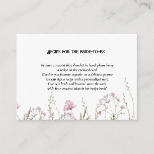 Tarjeta De Recepción receta de solicitud de matrimonio con flores silve