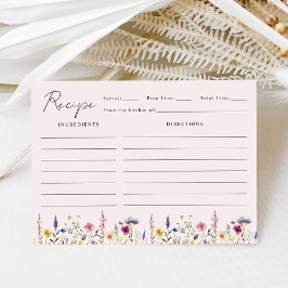 Tarjeta De Recepción Receta elegante de ducha de novia con flores silve