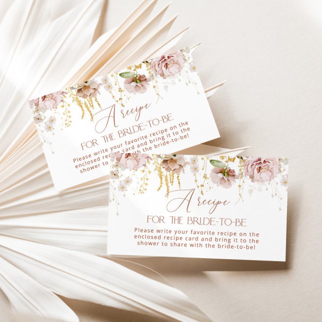 Tarjeta De Recepción Receta floral de huerto para la novia (Subido por el creador)