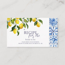 Receta Limón Cítrico Azulejos Azules Despedida de 