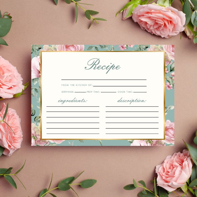 Tarjeta De Recepción Receta Love Shack Fiance Garden Bridal Shower (Subido por el creador)