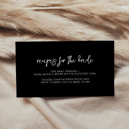 Tarjeta De Recepción Receta moderna contemporánea de recetas