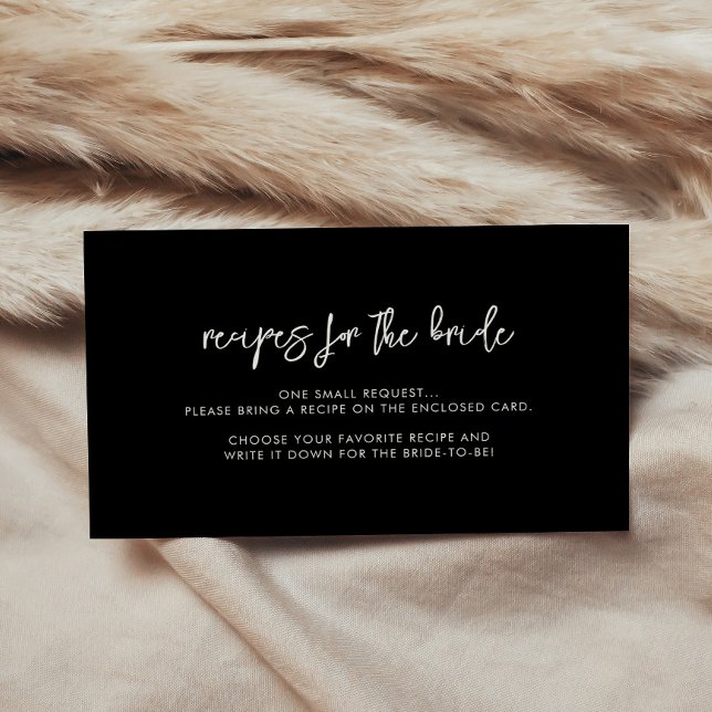 Tarjeta De Recepción Receta moderna contemporánea de recetas (Subido por el creador)