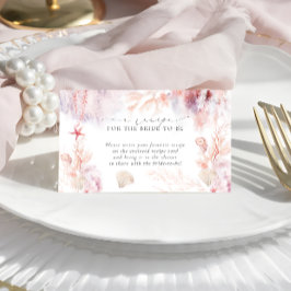 Tarjeta De Recepción Receta moderna de ducha Náutica con ducha de novia