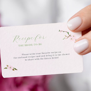 Tarjeta De Recepción Receta para que la novia sea rosa floral
