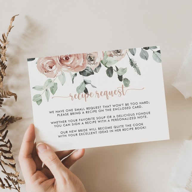 Tarjeta De Recepción Recetación clásica de Boda floral rosa rosa (Subido por el creador)