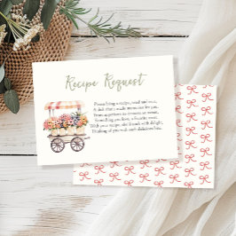 Tarjeta De Recepción Recién en el mercado la receta de la ducha de novi