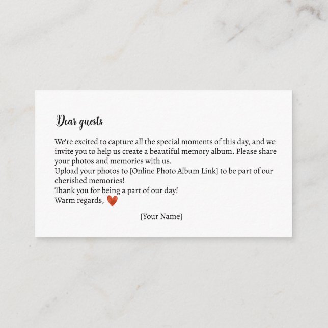 Tarjeta De Recepción Recuerdos de foto Otoño Teddy Bear Baby Shower (Reverso)