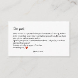 Tarjeta De Recepción Recuerdos de foto Otoño Teddy Bear Baby Shower