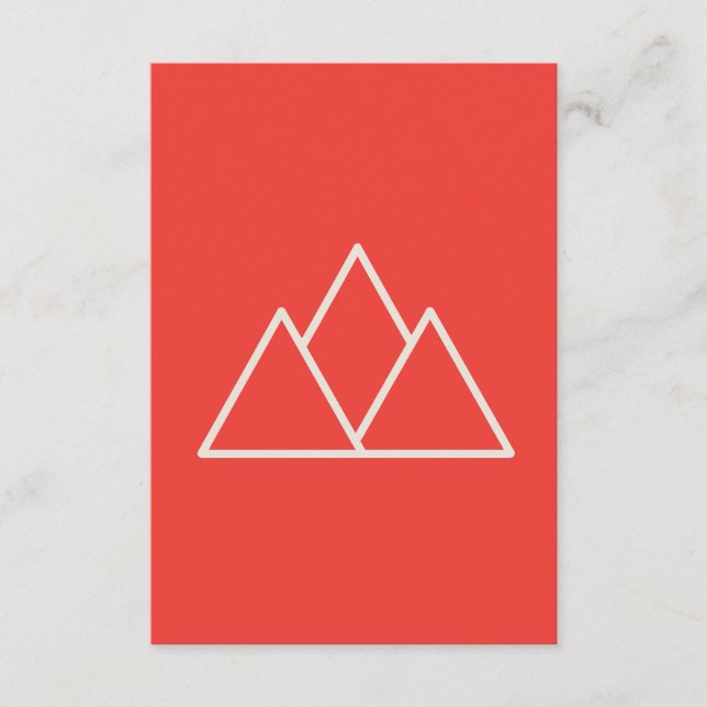 Tarjeta De Recepción Red Abstract Wallpaper | Bold Minimalist Design (Anverso)