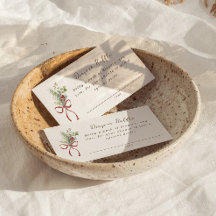 Red Bow Bouquet Baby Shower Diaper Raffle