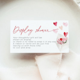 Tarjeta De Recepción Red Hearts Post Valentine Display Shower Bridal
