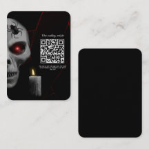 Red Lightning Skull Candle de araña gótica color o