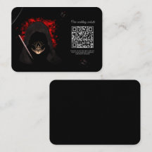 Red Scary oscuro moody cráneo gótico Araña de Hall