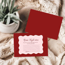 Red Valentine Date Night Ideas Bridal Shower