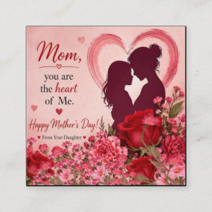 TARJETA DE RECEPCIÓN REGALO DE AMOR PARA EL DÍA DE LA MADRE