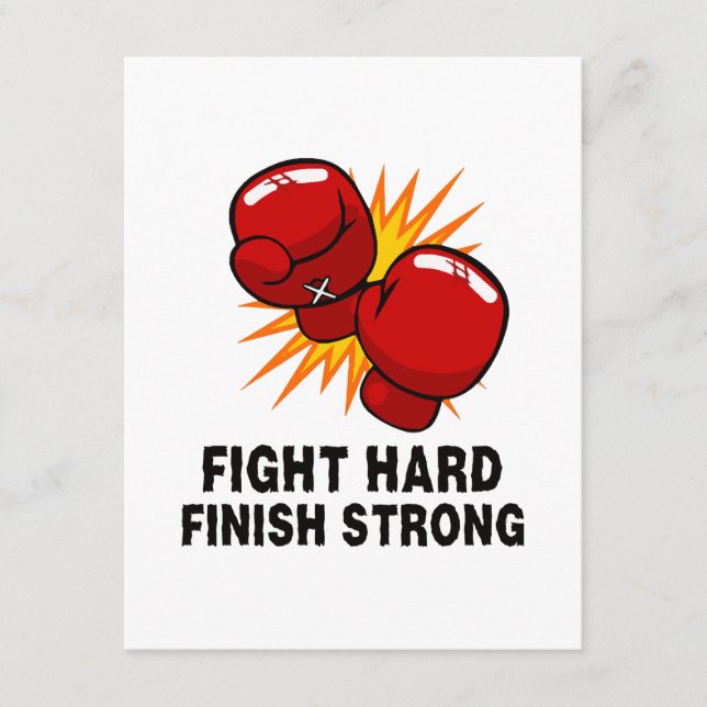 Tarjeta De Recepción regalo de boxeo (Anverso)